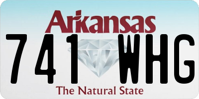 AR license plate 741WHG