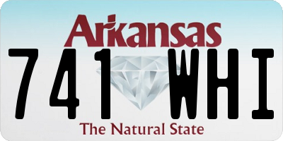 AR license plate 741WHI