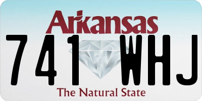 AR license plate 741WHJ