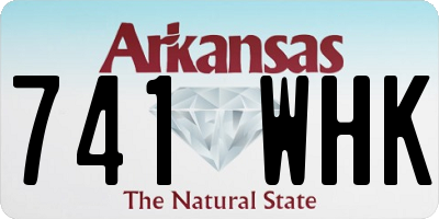 AR license plate 741WHK