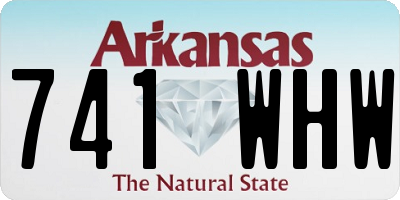 AR license plate 741WHW