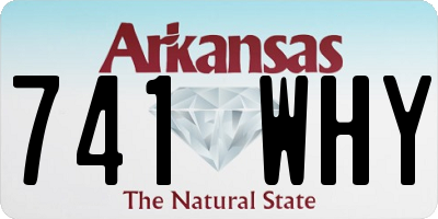 AR license plate 741WHY