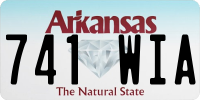 AR license plate 741WIA