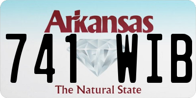 AR license plate 741WIB