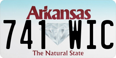 AR license plate 741WIC