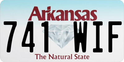 AR license plate 741WIF