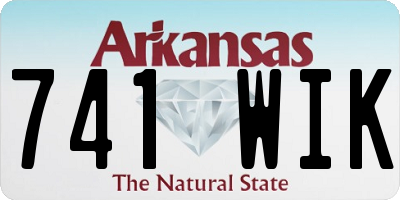 AR license plate 741WIK