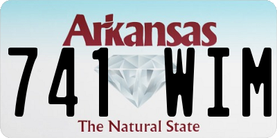AR license plate 741WIM