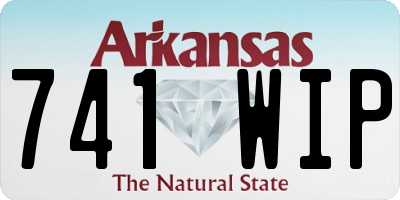 AR license plate 741WIP