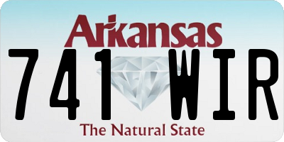AR license plate 741WIR