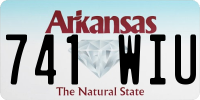 AR license plate 741WIU