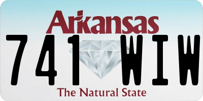AR license plate 741WIW