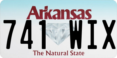 AR license plate 741WIX