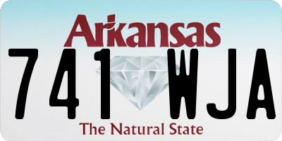 AR license plate 741WJA