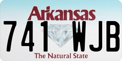 AR license plate 741WJB