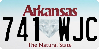 AR license plate 741WJC