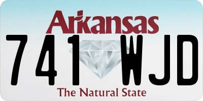 AR license plate 741WJD