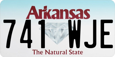 AR license plate 741WJE