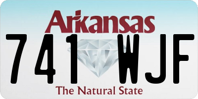 AR license plate 741WJF