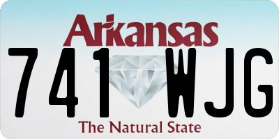 AR license plate 741WJG