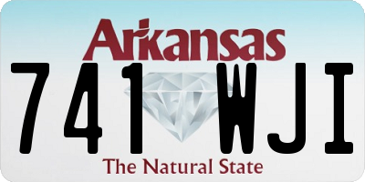 AR license plate 741WJI