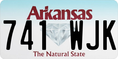 AR license plate 741WJK