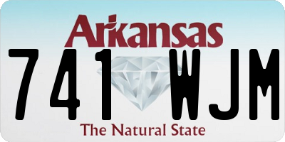 AR license plate 741WJM