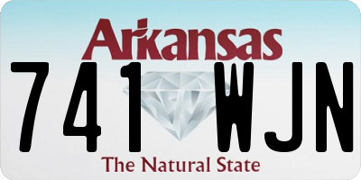 AR license plate 741WJN