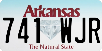 AR license plate 741WJR