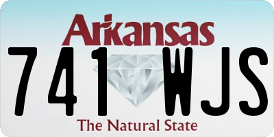 AR license plate 741WJS