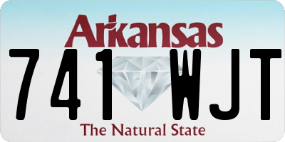 AR license plate 741WJT