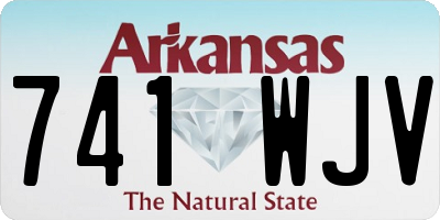 AR license plate 741WJV