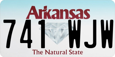 AR license plate 741WJW