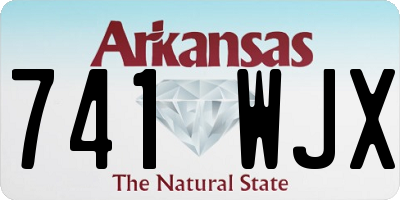 AR license plate 741WJX