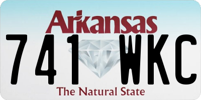 AR license plate 741WKC