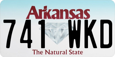 AR license plate 741WKD