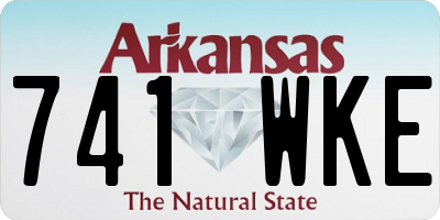 AR license plate 741WKE