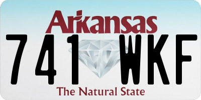 AR license plate 741WKF