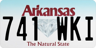 AR license plate 741WKI