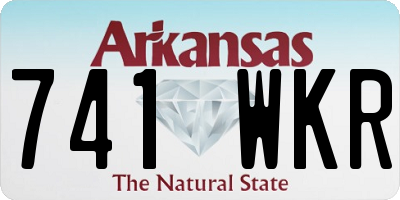 AR license plate 741WKR