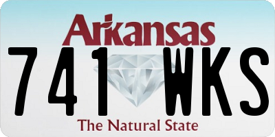 AR license plate 741WKS