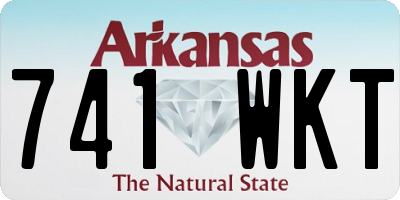 AR license plate 741WKT