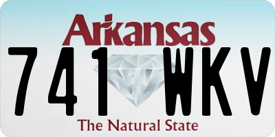 AR license plate 741WKV