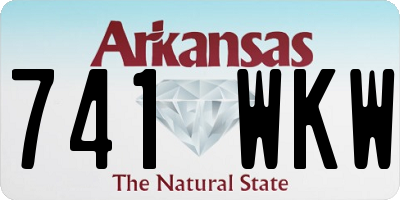 AR license plate 741WKW