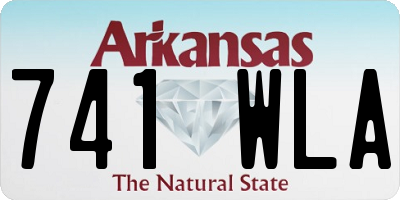 AR license plate 741WLA
