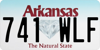 AR license plate 741WLF