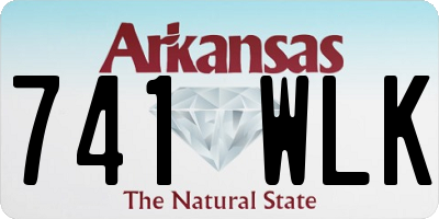 AR license plate 741WLK
