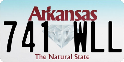 AR license plate 741WLL