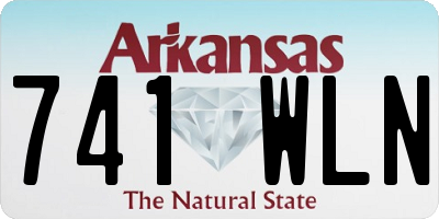 AR license plate 741WLN