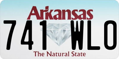 AR license plate 741WLO